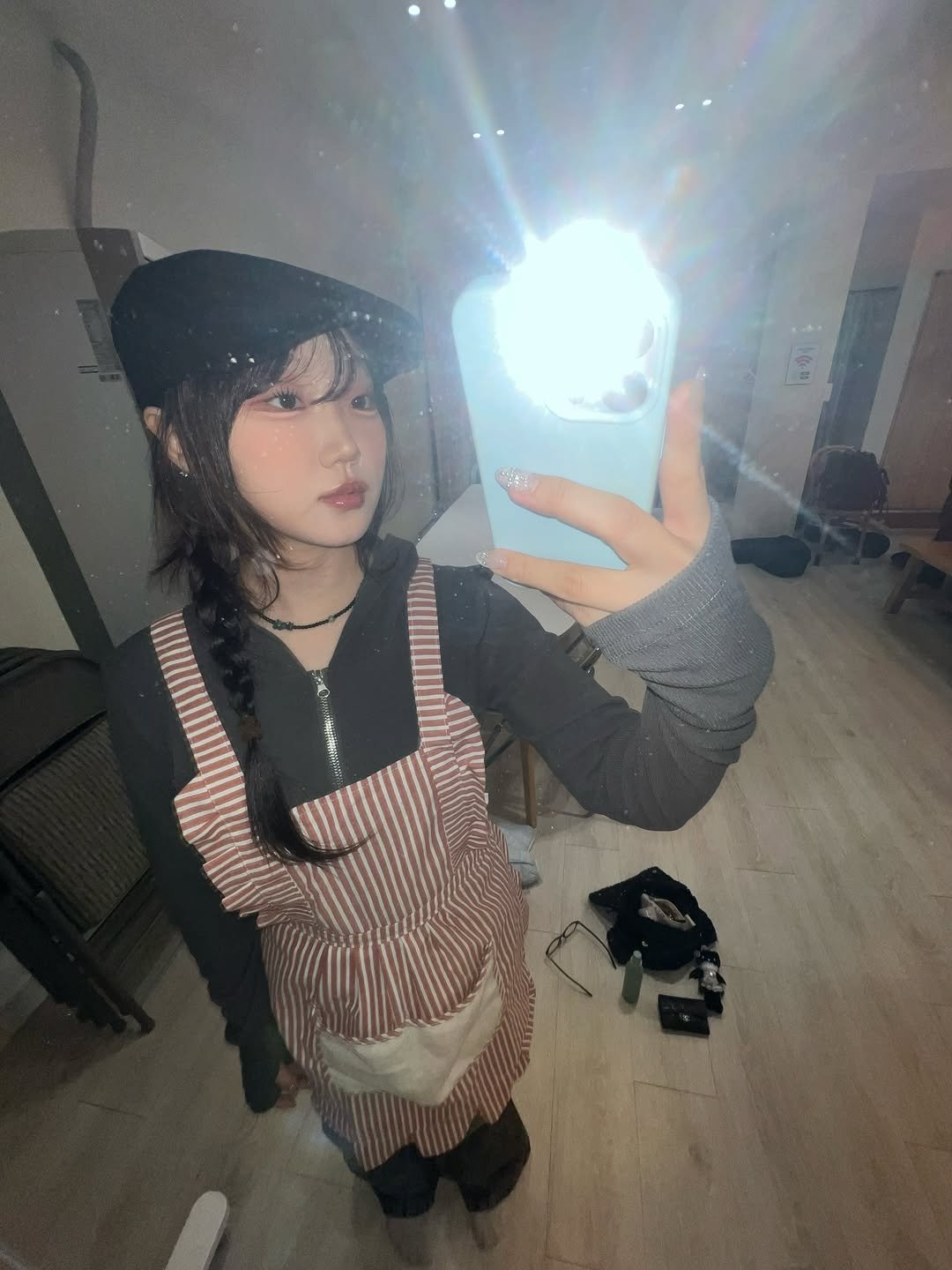 Photo by 강예빈 on December 18, 2025. May be a selfie of apron and text.