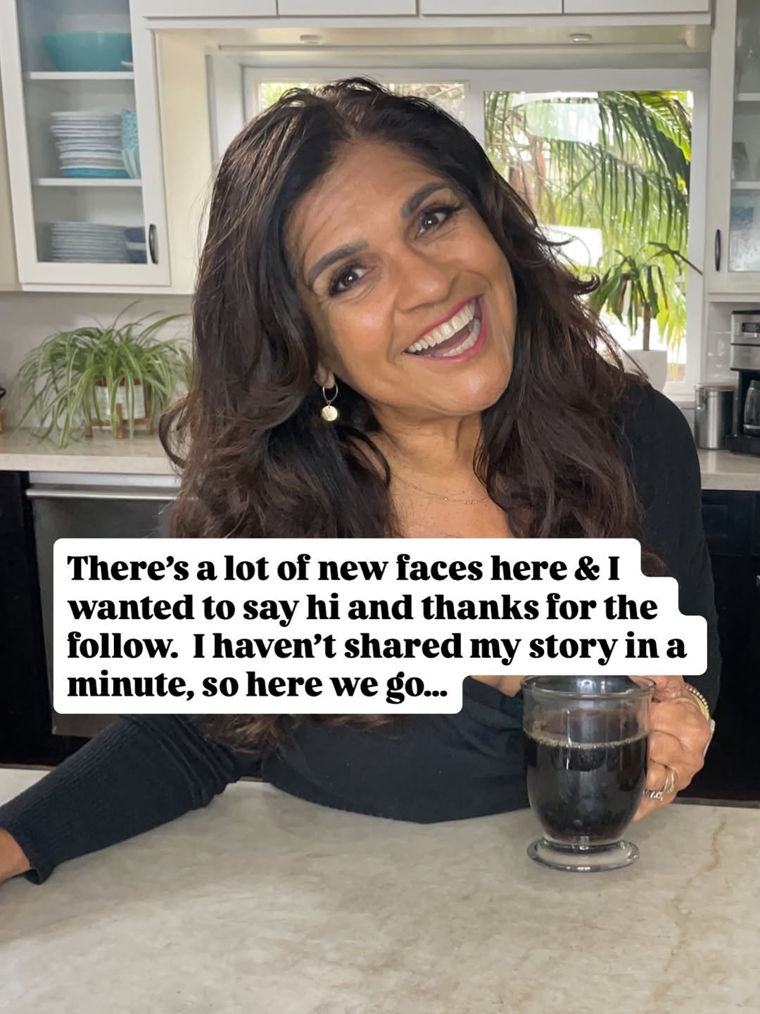 Photo by NORMA | Low Carb Sugar Free Health Coach on January 27, 2026. May be an image of one or more people, people smiling, tea and text that says 'There's alot a lot of new faces here & I wanted to say hi and thanks for the follow. I haven't shared my story in a minute, so here we go...'.