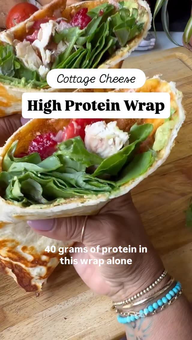 lowcarbnorma 게시물 이미지: This cottage cheese wrap has 40g protein just...