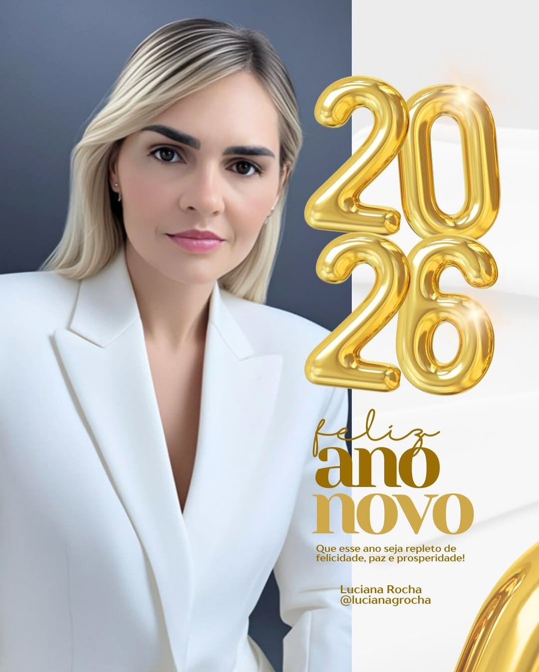 Photo by Luciana Rocha | Estética dos Pés / D’Epilação & Sobrancelhas in Cajàzeiras, Paraiba, Brazil with @luciana.grocha. May be an image of one or more people, hair, poster, top, magazine and text that says '30 año ano novo Que Queesseanosejarepletode esse ano seja repleto de felicidade, felidade.pazeprosperidade! idade paz prosperidade! Luciana LucianaRocha Rocha @lucianagrocha'.