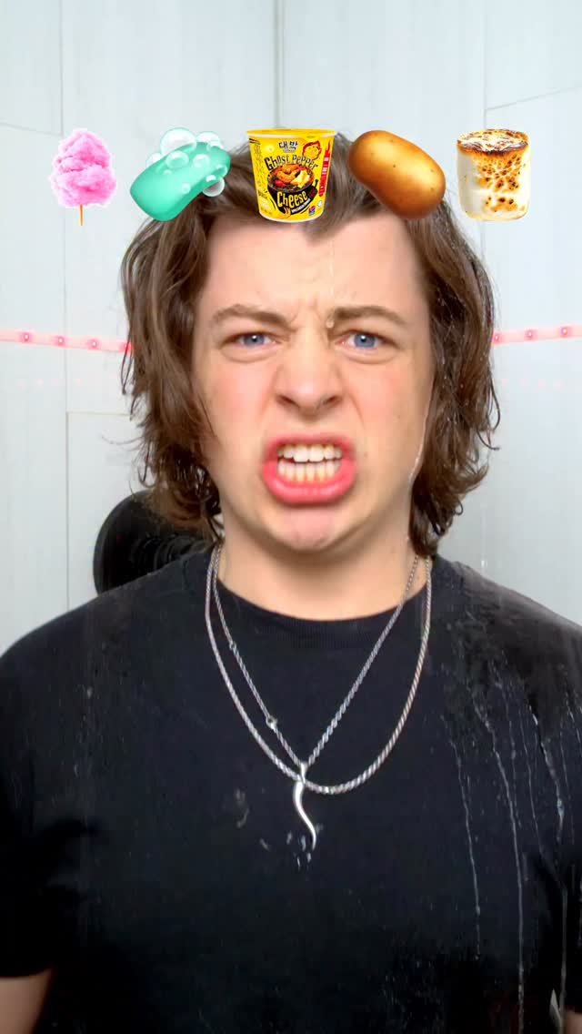 lukedidthat 게시물 이미지: Shower Food ASMR 🚿😳 #challenge