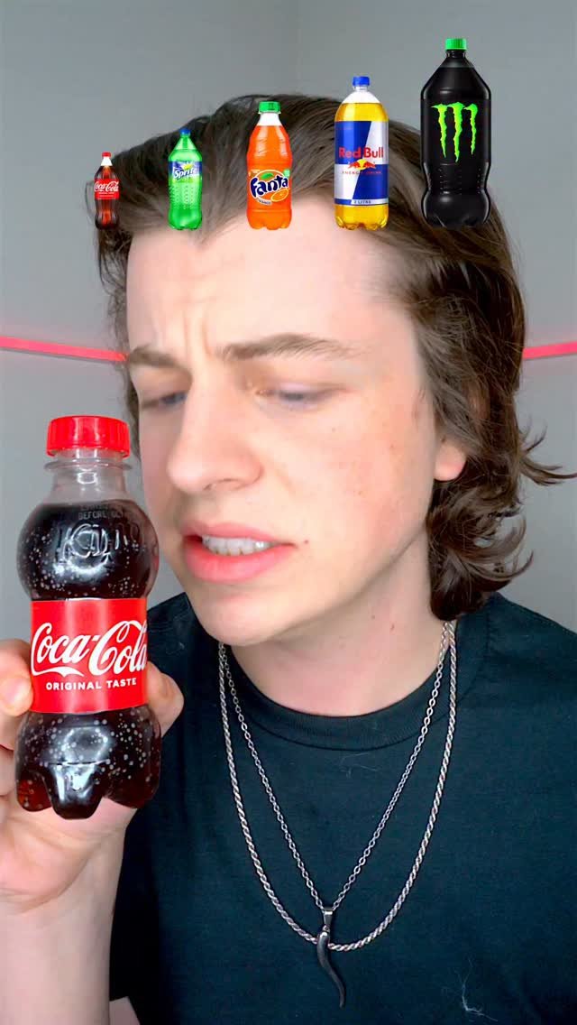 lukedidthat 게시물 이미지: Small, Big, Giant Soda + Mentos 😱 #challenge