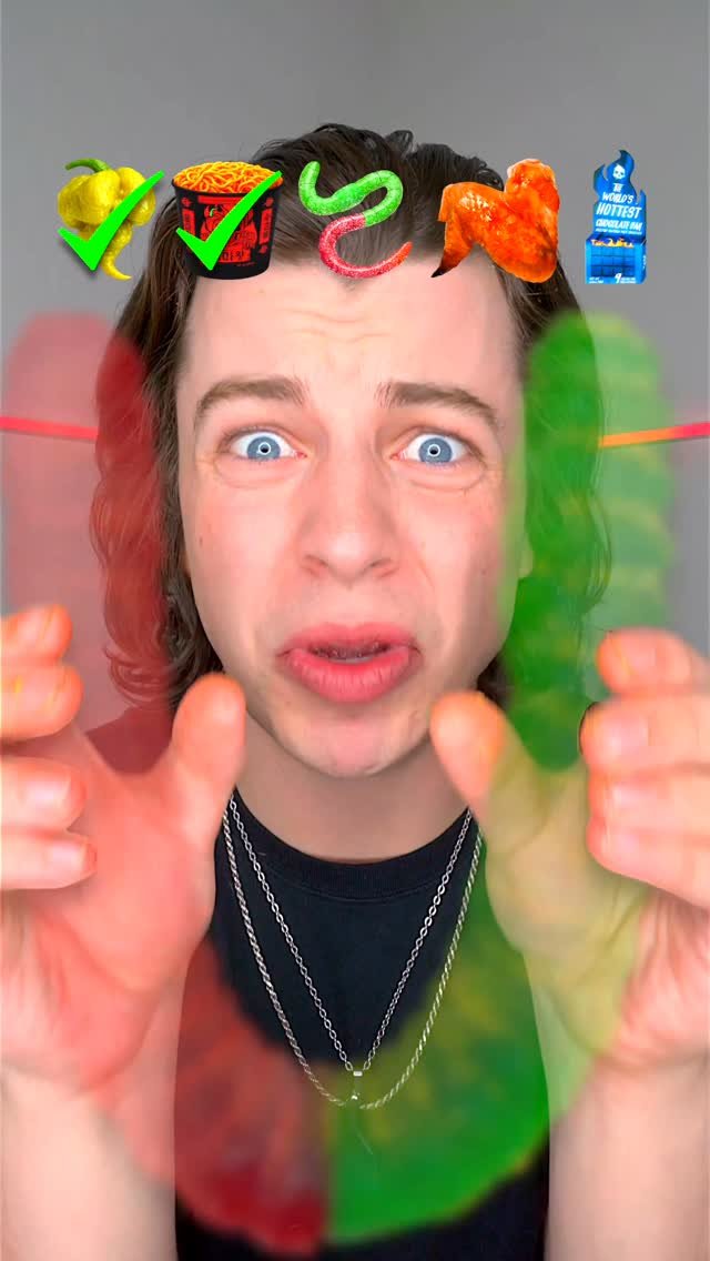 lukedidthat 게시물 이미지: Invisible Spicy Food ASMR!? 🌶️🤔 #challenge