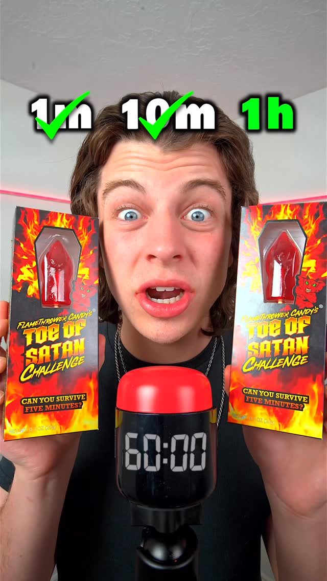 lukedidthat 게시물 이미지: 1 Minute VS 1 Hour Spicy Challenge 🥵 #challenge