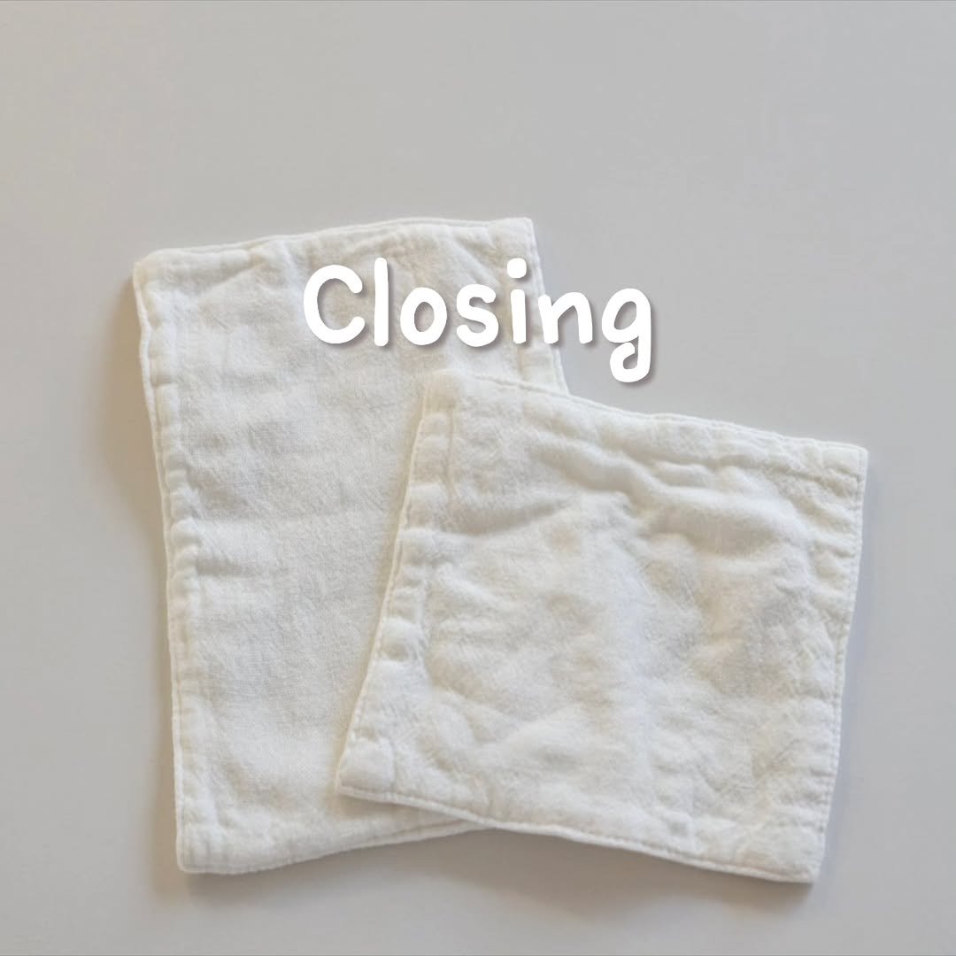 Photo by 루미하루 on September 18, 2025. May be an image of napkin and text that says 'Closing'.