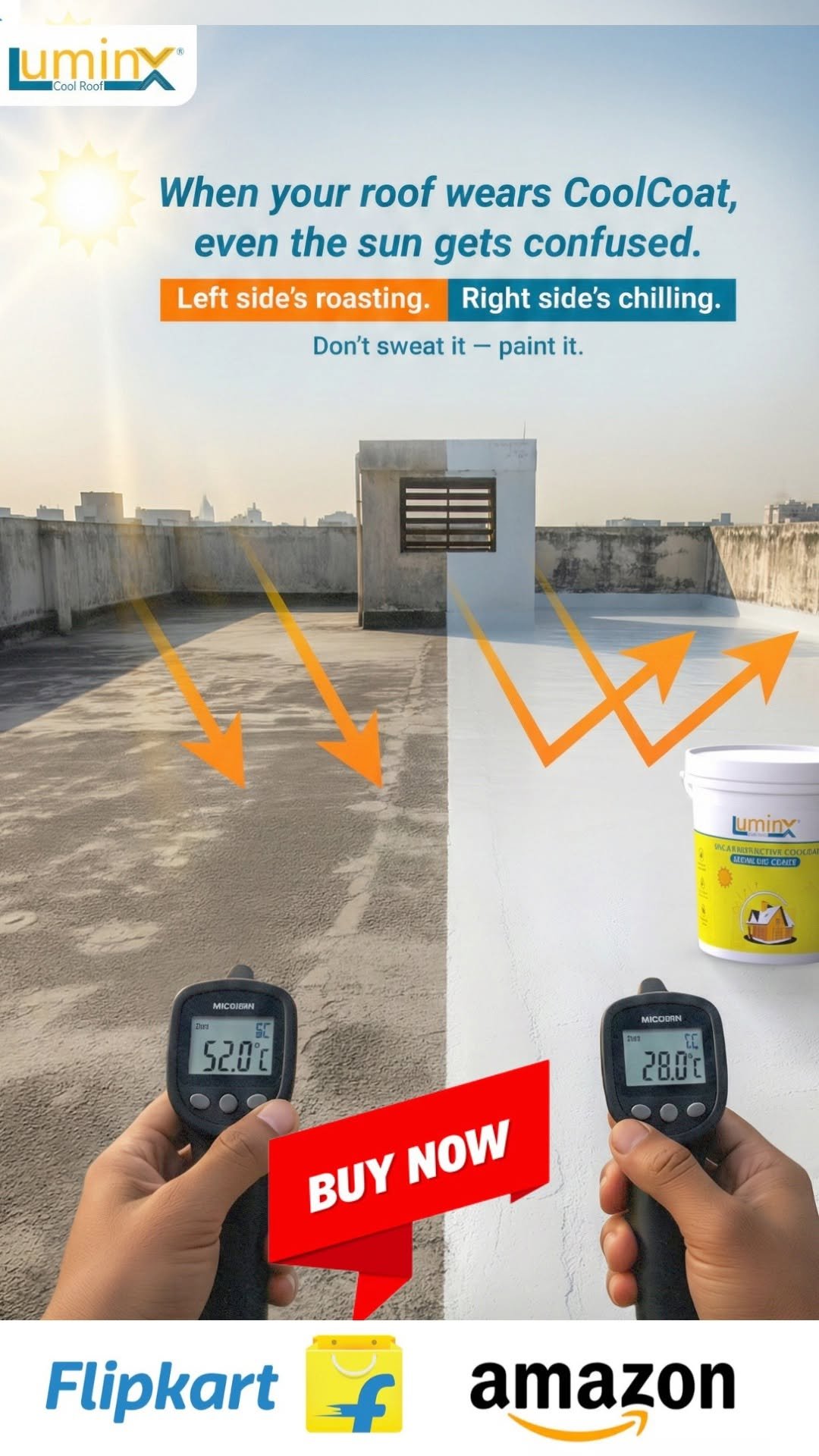 lumincoatings 게시물 이미지: LuminX Cool Roof Paint is a high-performance...