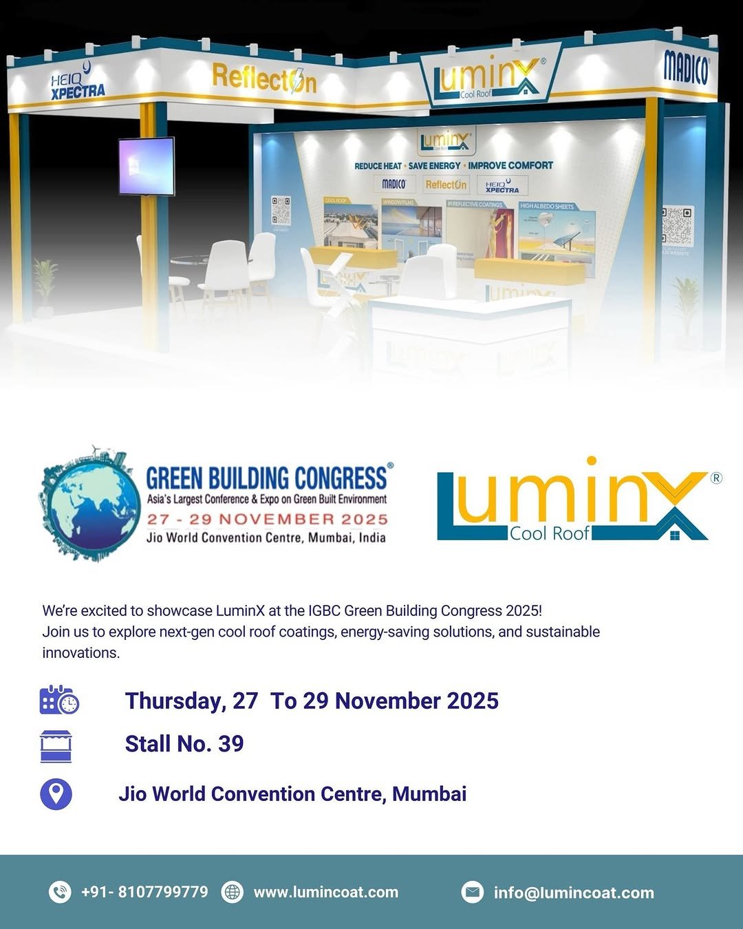 lumincoatings 게시물 이미지: 🌟 Join Us at IGBC Green Building Congress...