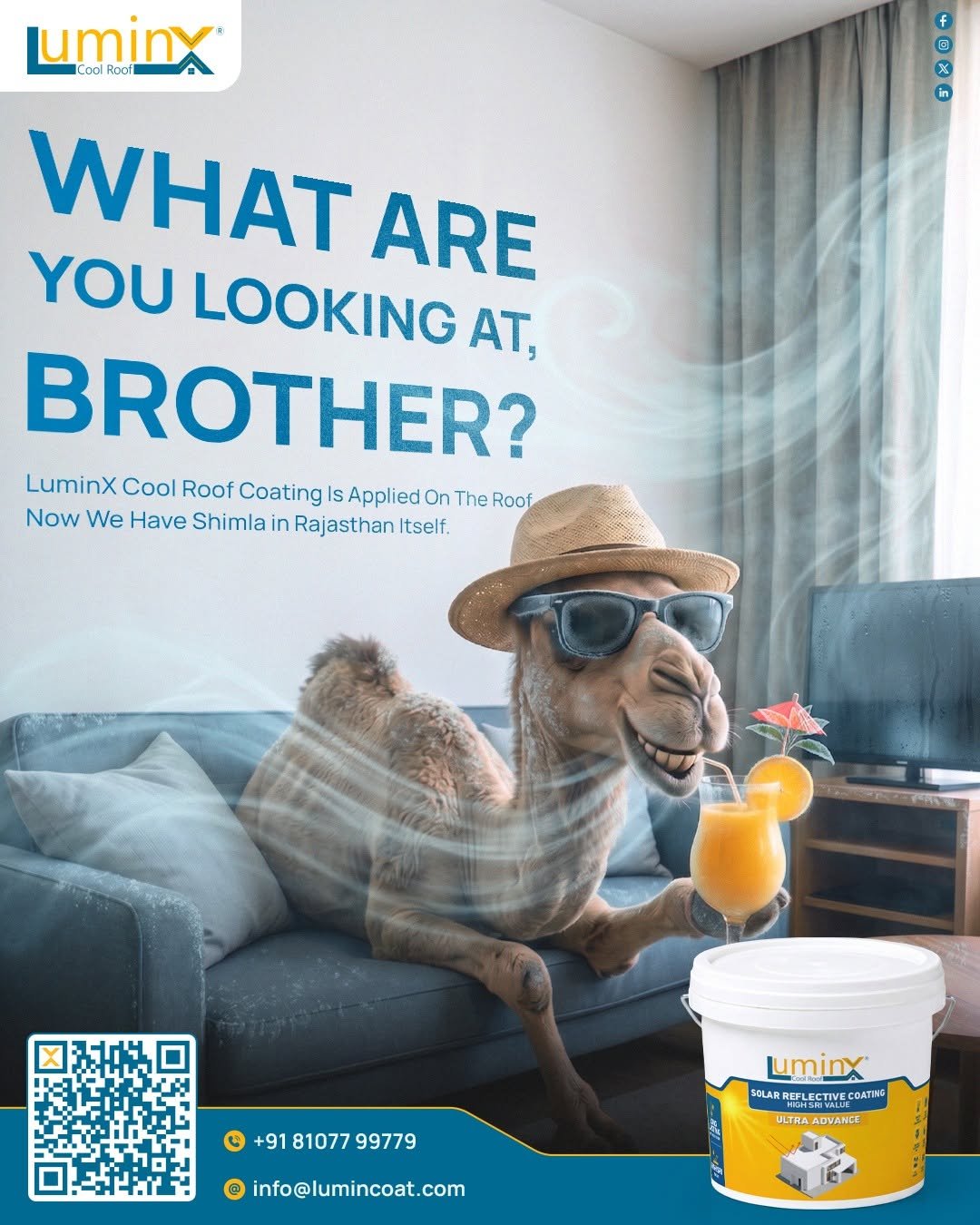 lumincoatings 게시물 이미지: Why suffer from extreme roof heat when LuminX...