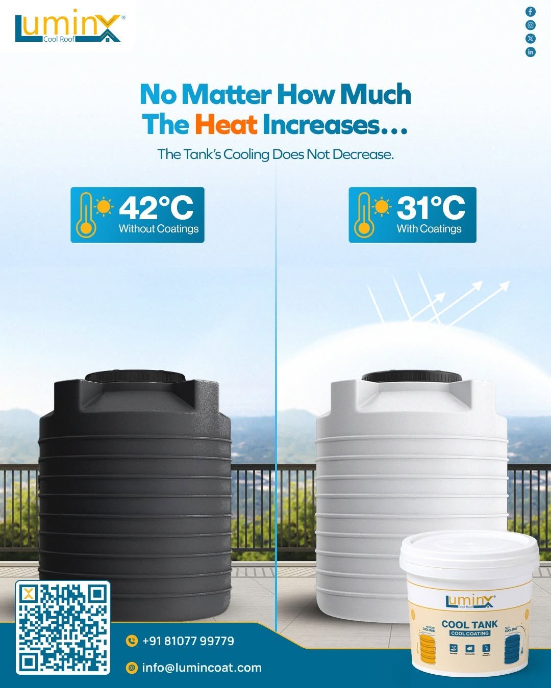 lumincoatings 게시물 이미지: Keep your water cooler even in extreme summer...