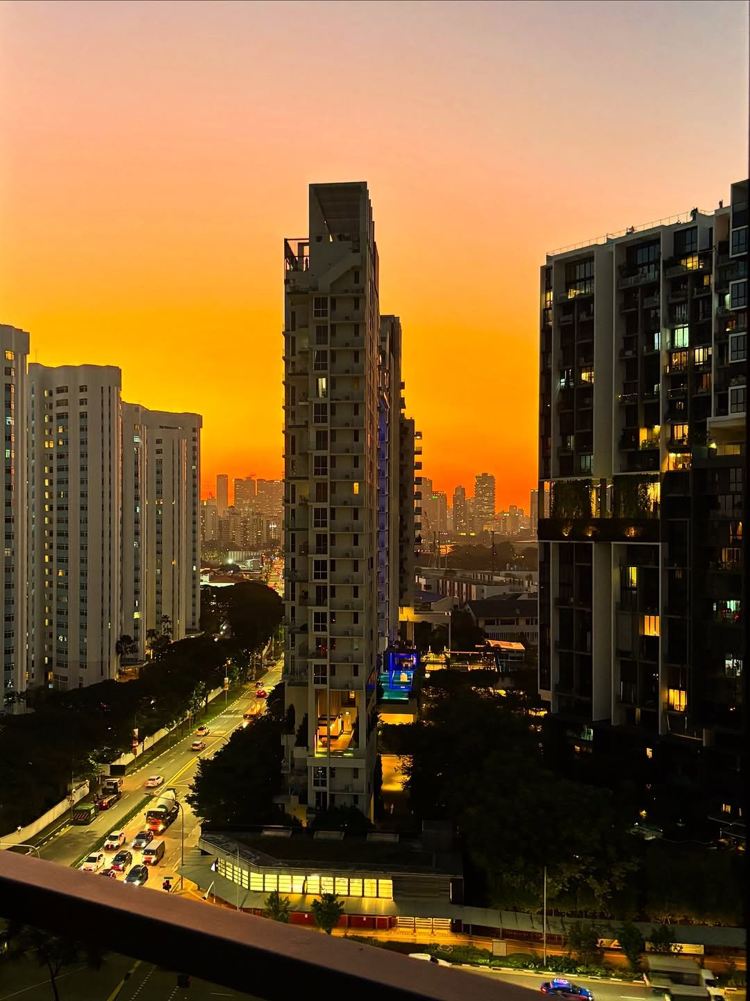 Photo by 최승은 in Katong Park. May be an image of skyscraper, twilight, buildings, tower and text.