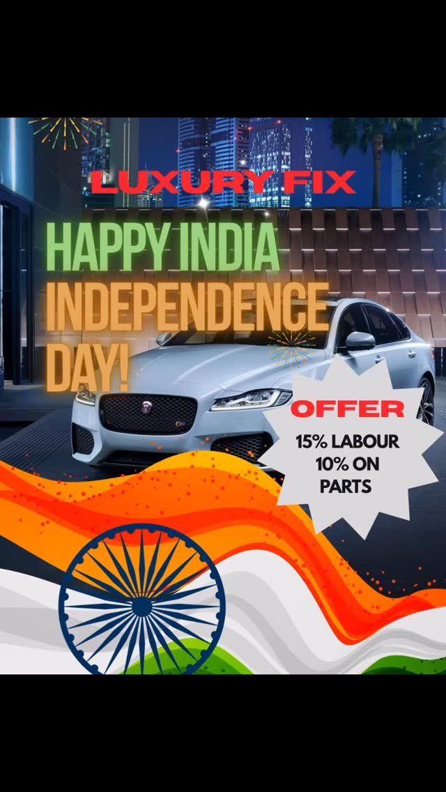 luxuryfix.in 게시물 이미지: Happy Independence Day
 Grab your offer soon 

#réel