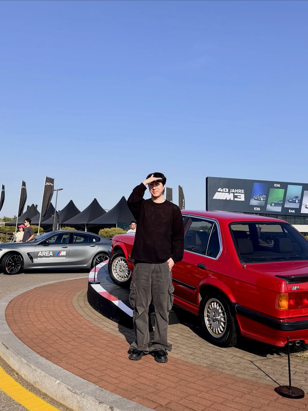 Photo by 전 정수 on April 26, 2026. May be an image of racing vehicles, car and text that says '136 04 JAHRE nИ 만도 30 AREA E46 IP おち.、'.