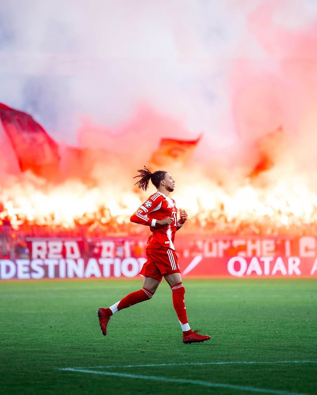 Photo by MichaelOlise on December 09, 2025. May be an image of football, soccer, ball, stadium and text.