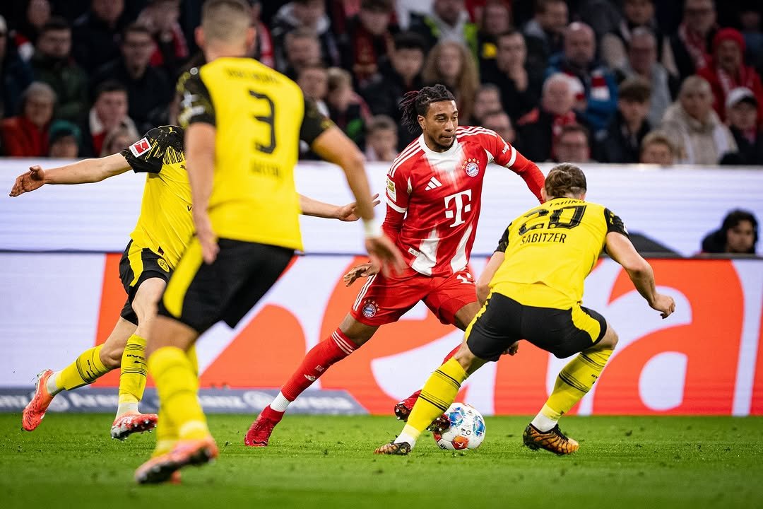 Photo by MichaelOlise on October 18, 2025. May be an image of football, soccer, ball and stadium.