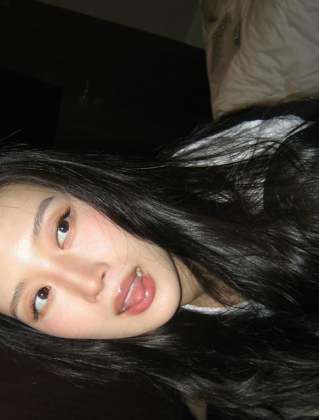 Photo by MUN KA YOUNG on October 03, 2025. May be a closeup of 1 person, hair, makeup and text.