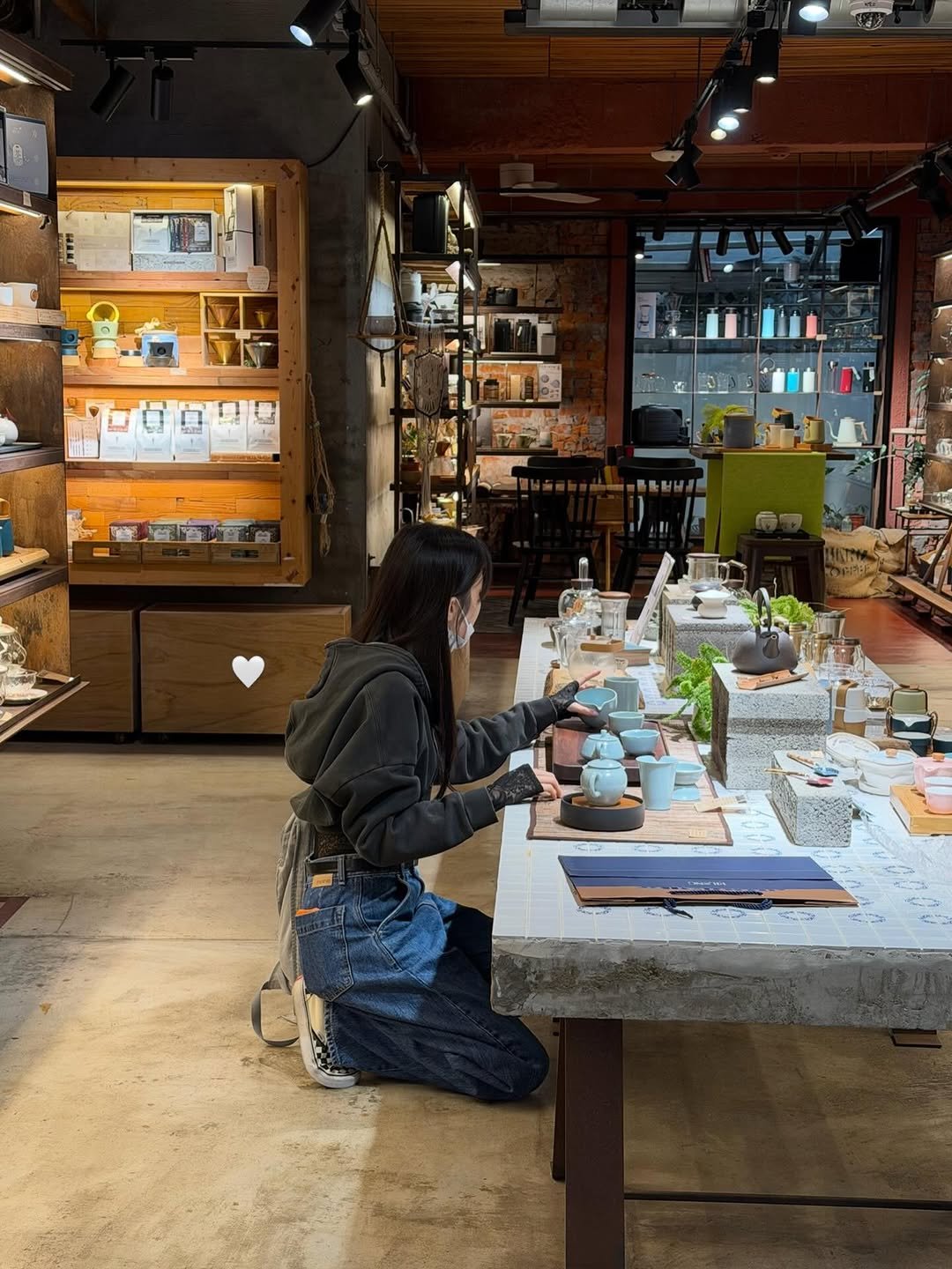 Photo by MUN KA YOUNG on March 03, 2026. May be an image of lighting, display case, cornflower, hat shop and text.