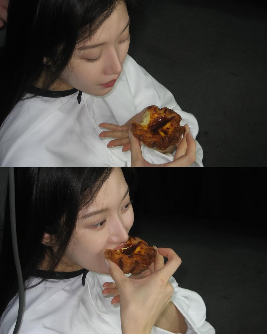 Photo shared by MUN KA YOUNG on February 08, 2026 tagging @eric_stylist_, and @hearts_ultrapeku. May be an image of pie.