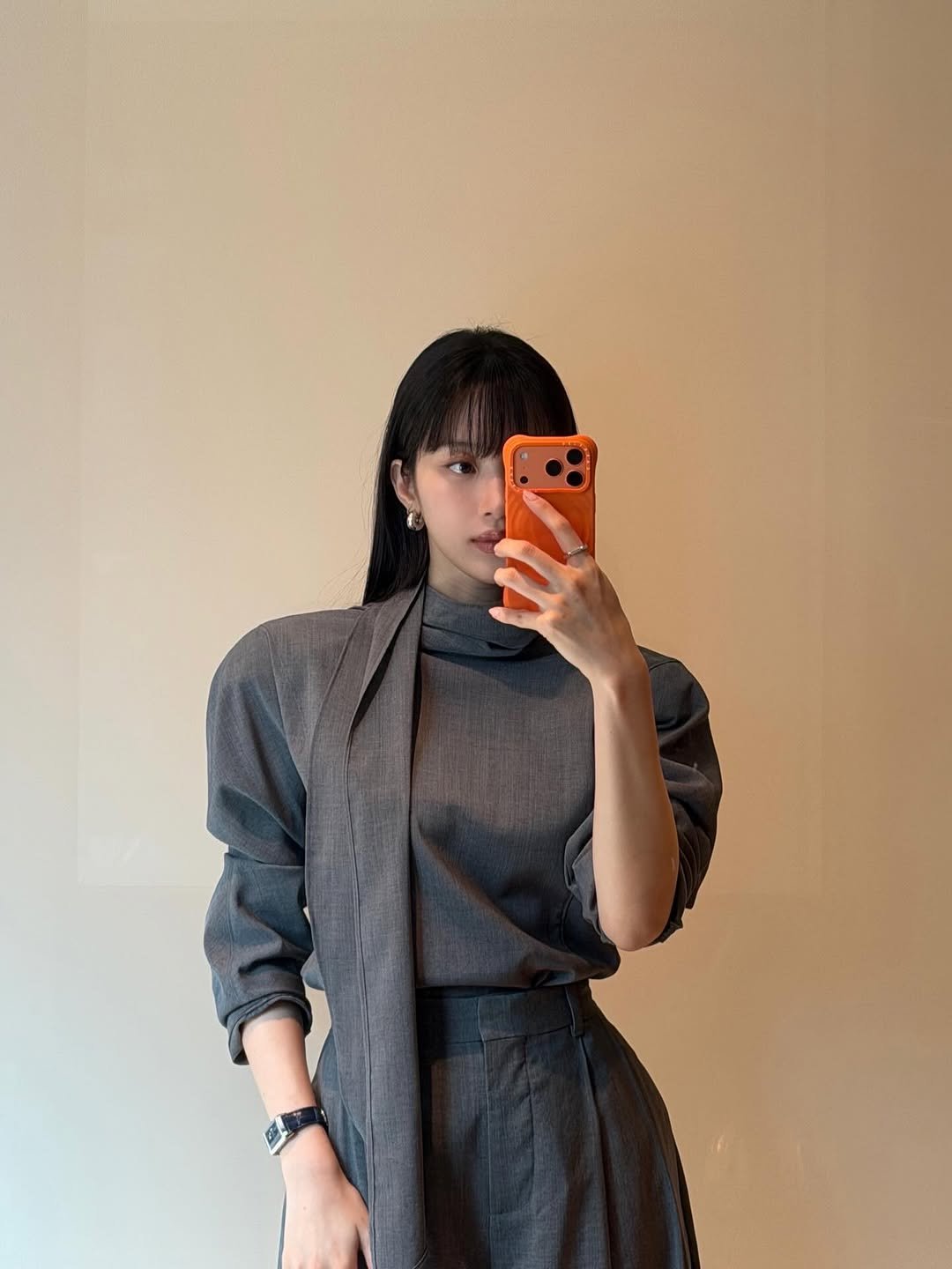 Photo by MUN KA YOUNG on December 12, 2025. May be an image of blazer, dress and text.