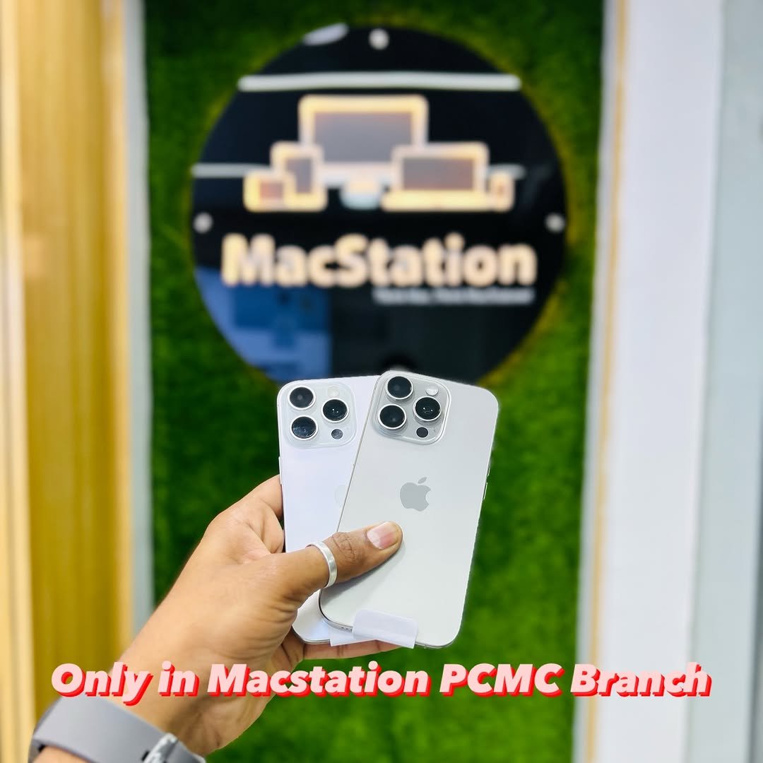 Photo shared by MacStation™ on September 27, 2025 tagging @macstation.pune. May be an image of phone, screen and text that says 'MacStation Only in Macstation PCMC Branch'.