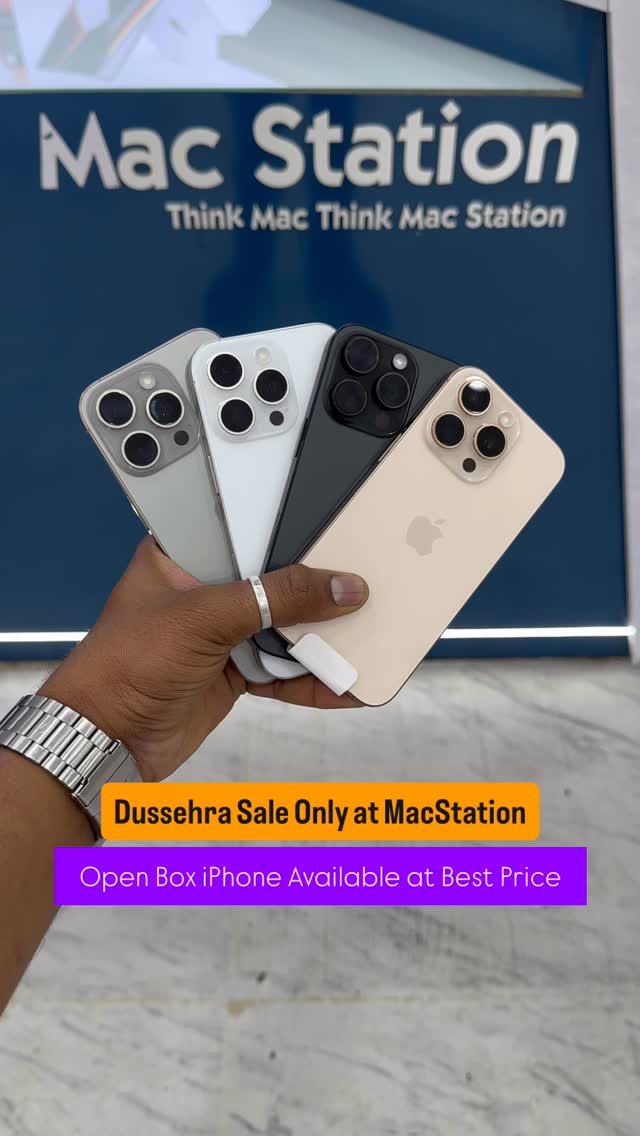 macstation.pune 게시물 이미지: ✨ MacStation Dussehra Sale ✨
Open Box iPhones...
