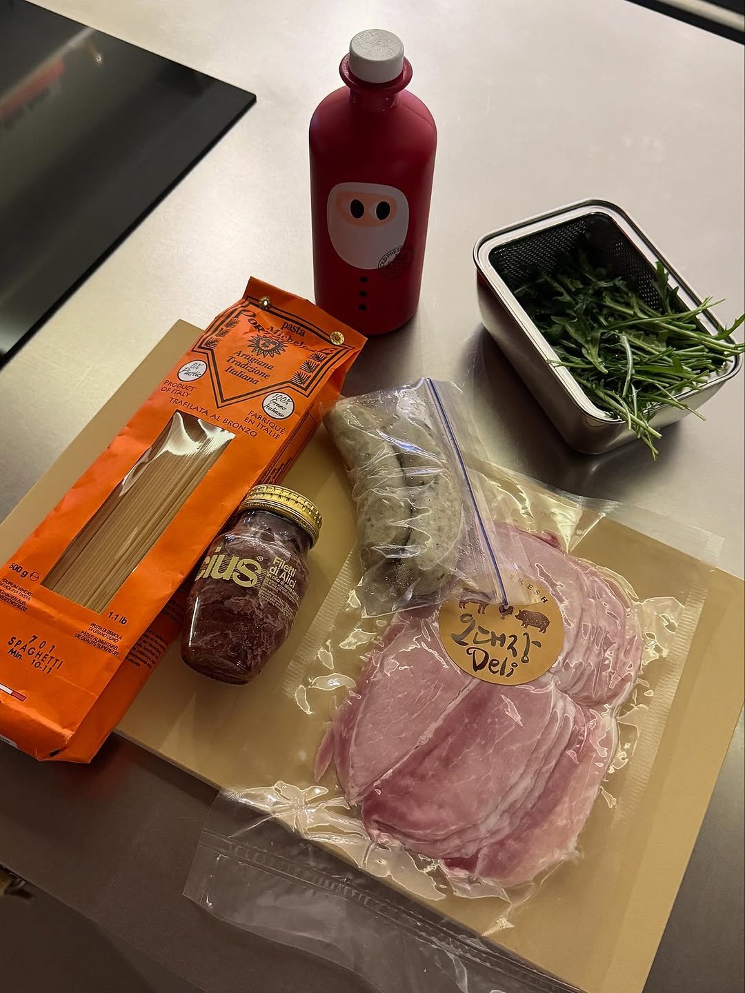 Photo shared by ᴍᴀᴅᴀᴍᴇɢʀᴀʏ on December 25, 2025 tagging @madamegray_official. May be an image of juice, sandwich, salami, water bottle and text.