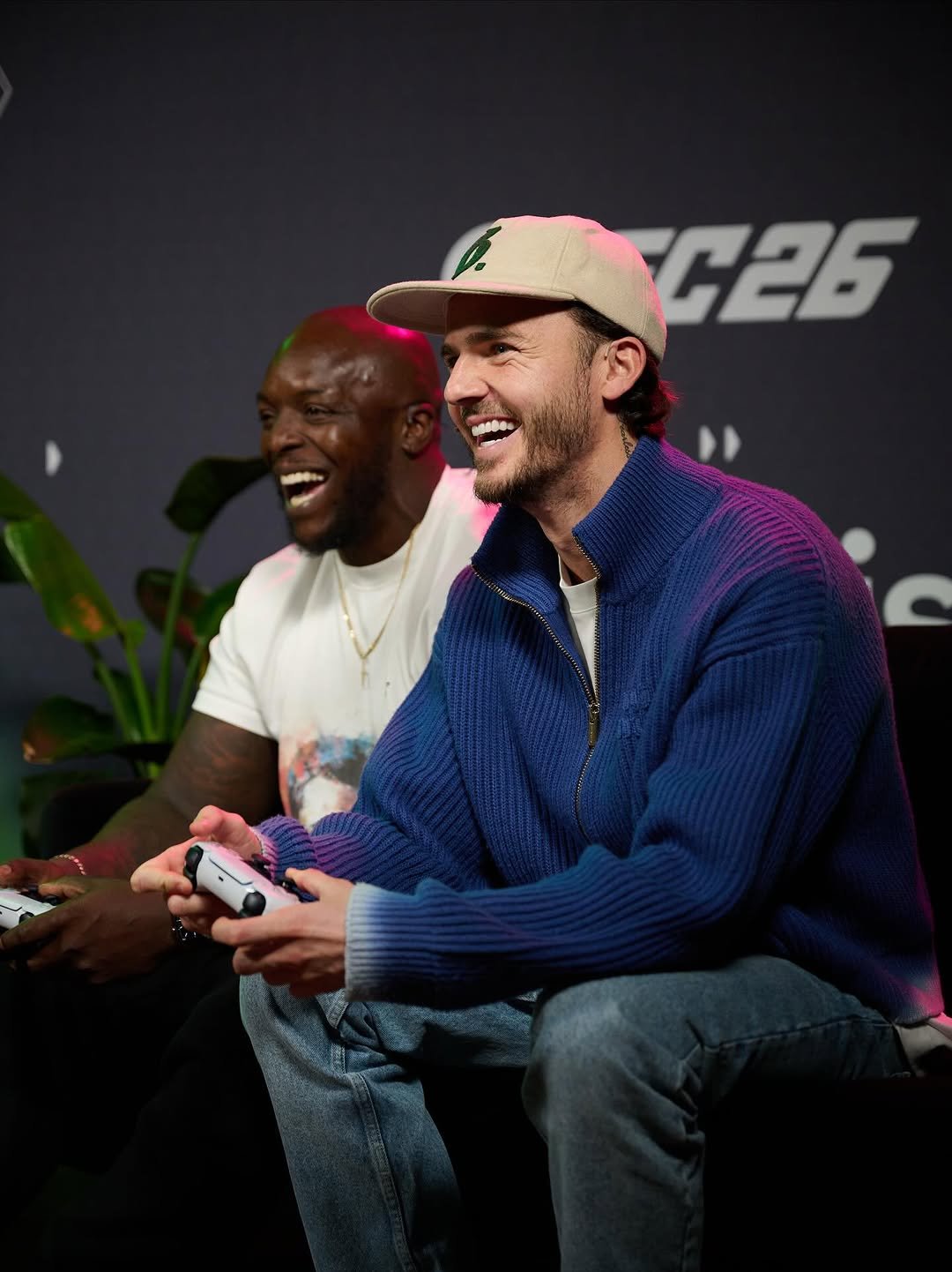 Photo shared by James Maddison on September 18, 2025 tagging @easportsfc, and @akinfenwa.