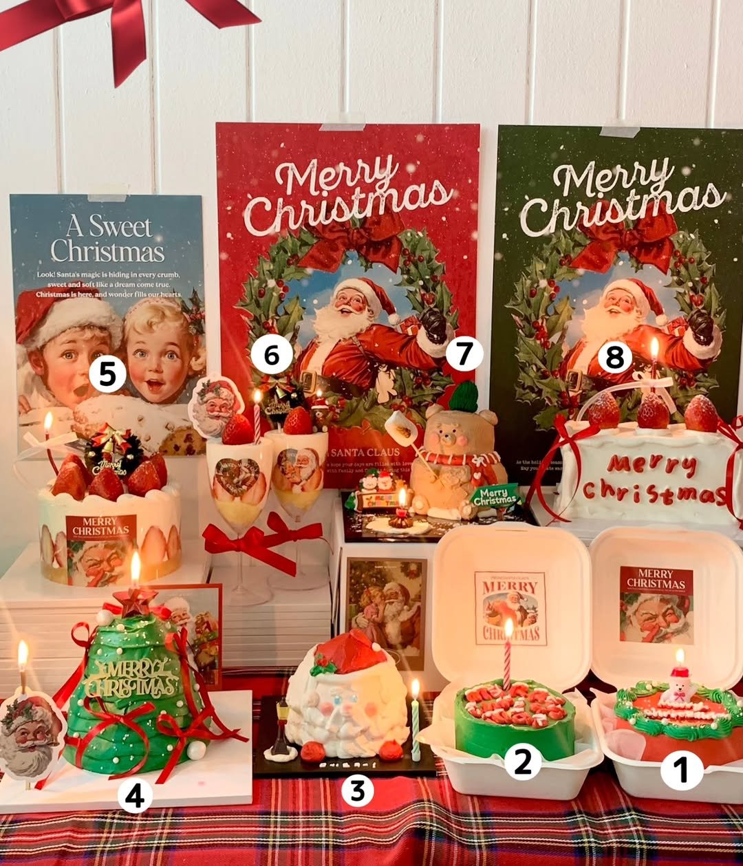 Photo shared by 부평케이크|부평크리스마스케이크|부평레터링케이크|메이드윤|숫자케이크|당일케이크|환갑케이크|브라이덜샤워케이크 on December 01, 2025 tagging @made_yoon. May be an image of cake, gingerbread cookie, card, hamper, snowman and text.