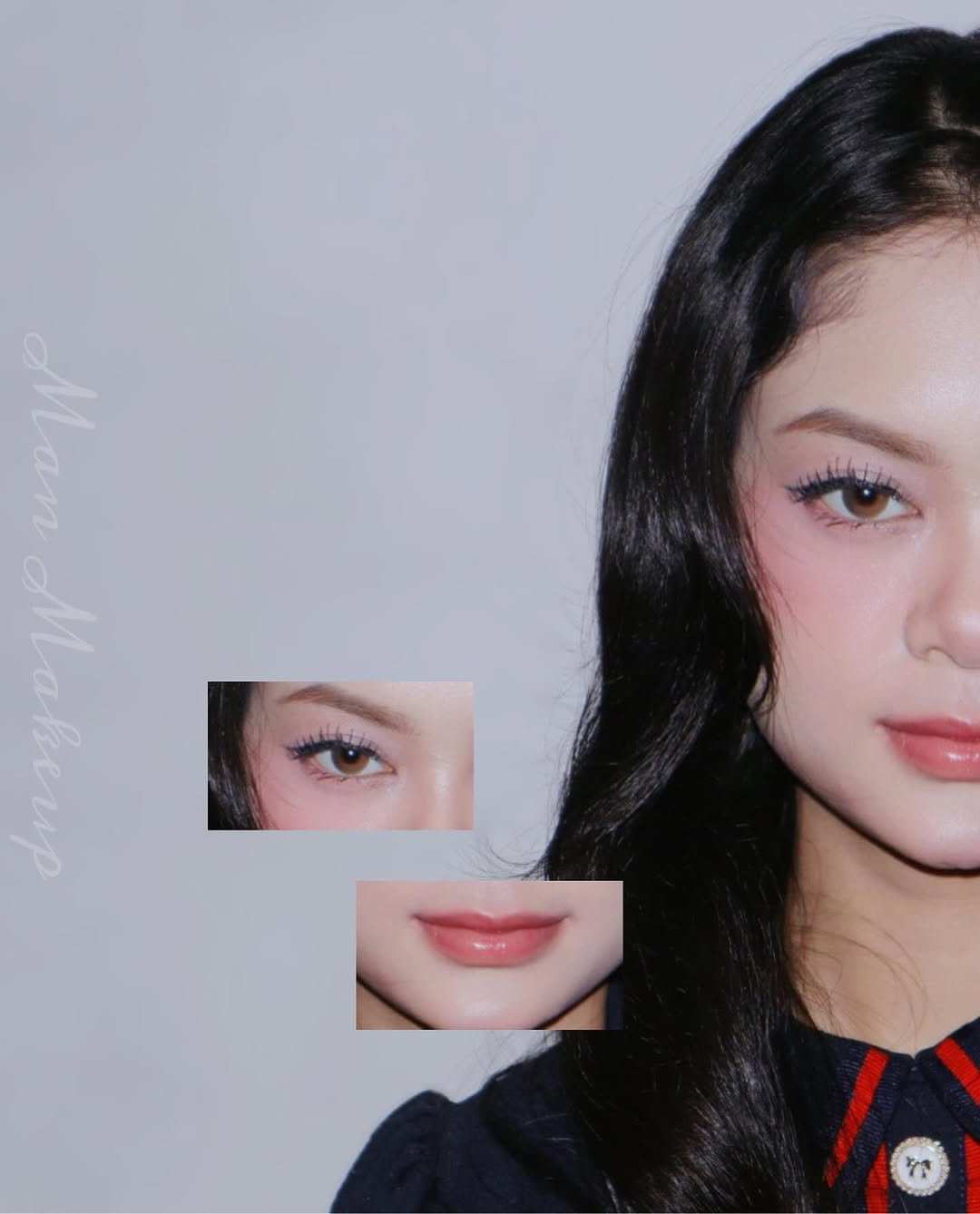 Photo by Man Makeup on October 10, 2025. May be a closeup of one or more people, makeup, hair and text.