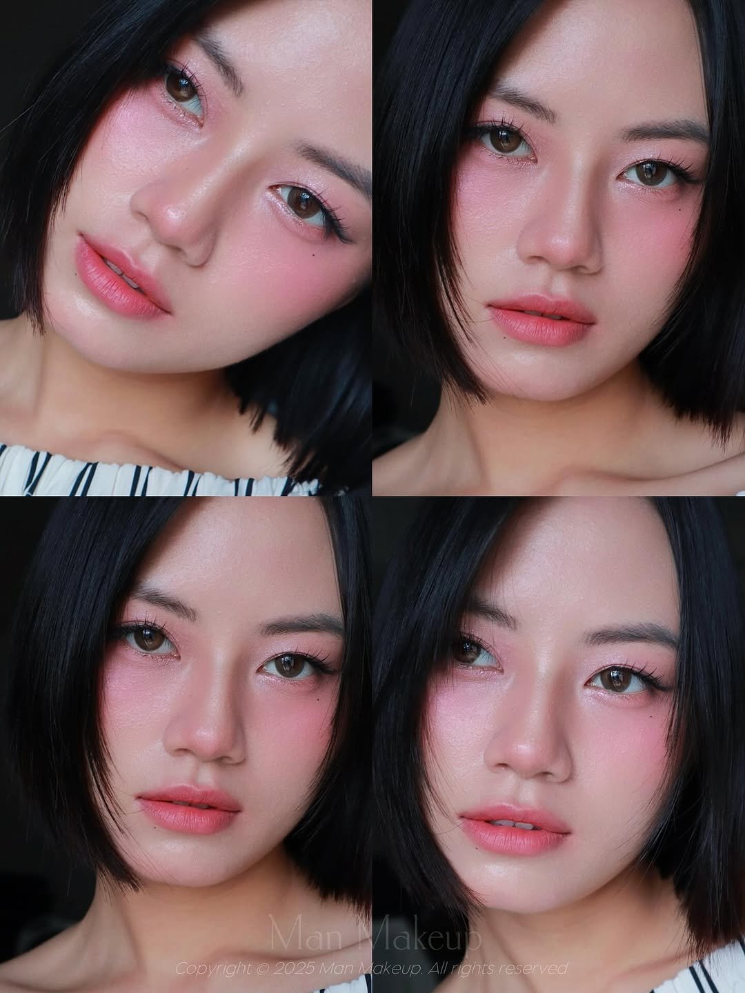 Photo by Man Makeup on July 03, 2025. May be a closeup of 4 people, hair, eyeliner, lipstick and text.