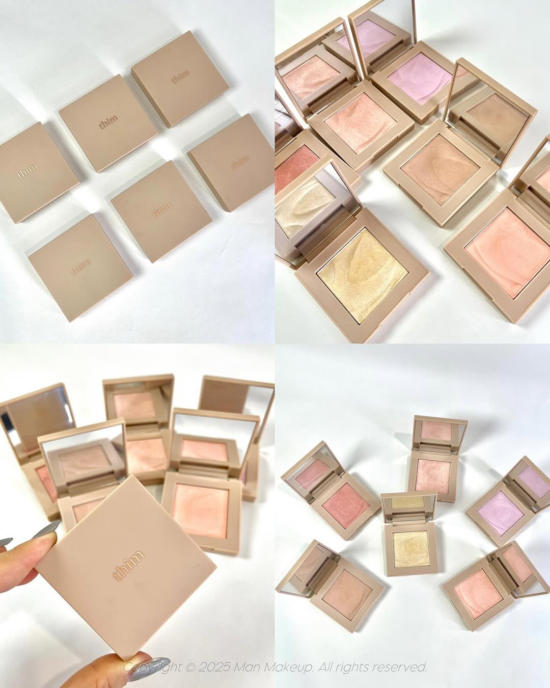 Photo shared by Man Makeup on July 22, 2025 tagging @thimbeauty, and @thimbeauty_global. May be an image of one or more people, makeup, pallette, cosmetics and text that says 'thim thim Elin: 日花 chim this thim thim erght O 2025 Mon Makeup. Aa rights reserved.'.
