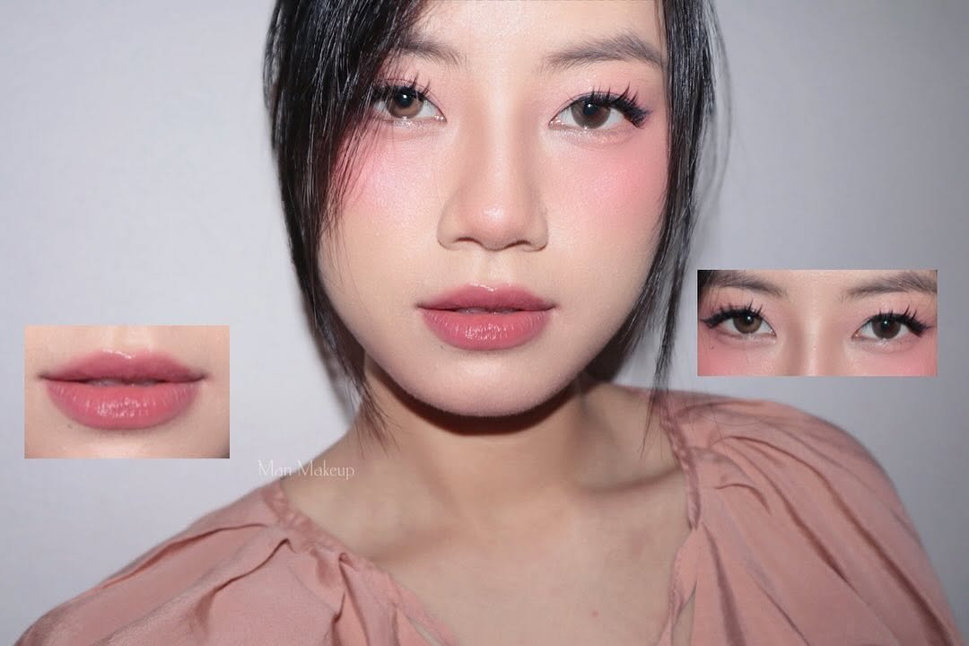 Photo by Man Makeup on August 26, 2025. May be a closeup of 1 person, makeup, eyeliner, lipstick and text.