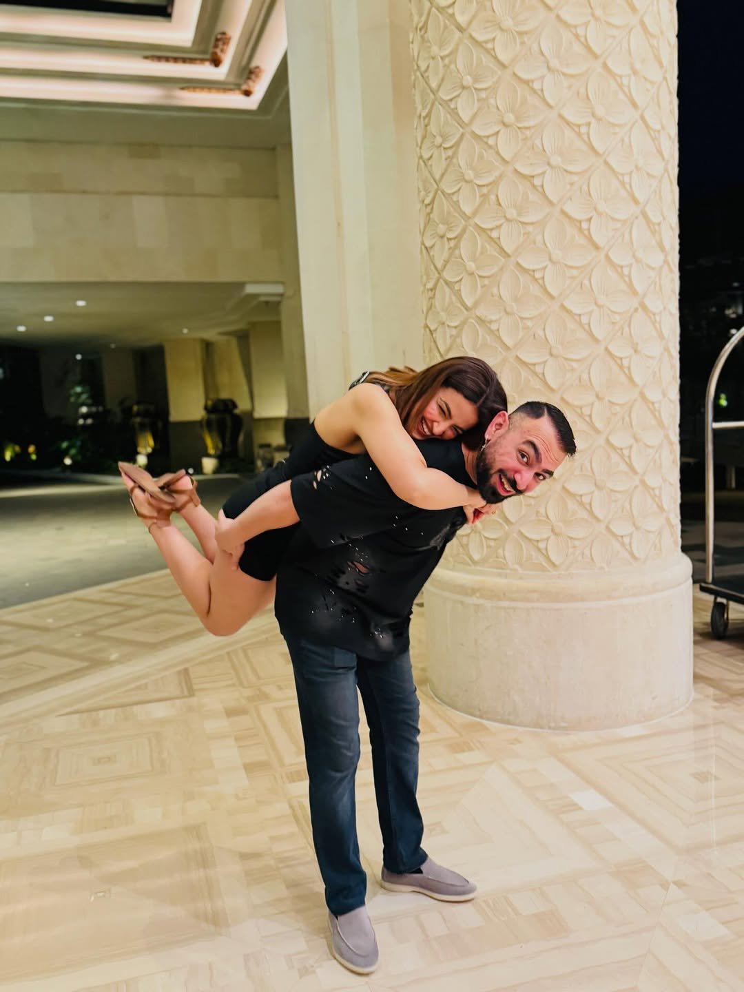 Photo shared by Avipreet Bindra Oberoi on March 03, 2026 tagging @bunnyoberoi. May be an image of people kissing and text.