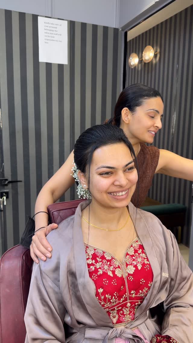 makeupbyavipreetbindra 게시물 이미지: Dolled up my childhood friend for her D-day😍💕