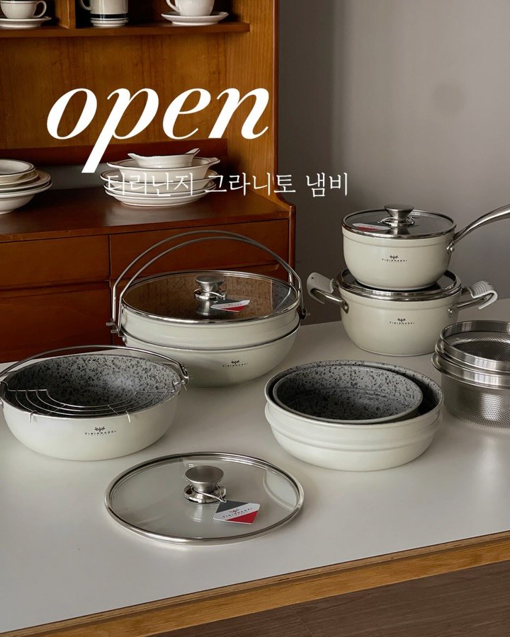 mama__home_ 게시물 이미지: [티리난지 그라니토 냄비] 공구예고

코팅도 아닌. 스텐도 아닌, ✔화강암...