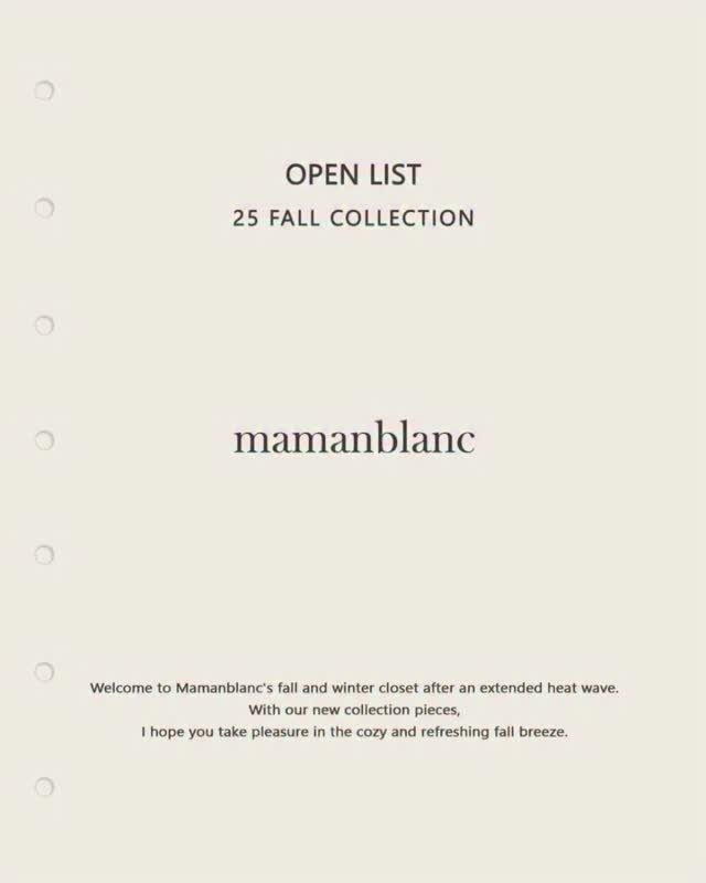 mamanblanc_official 게시물 이미지: 25FW Drop1 Open List

■ Knit
- Wool Cardigan...