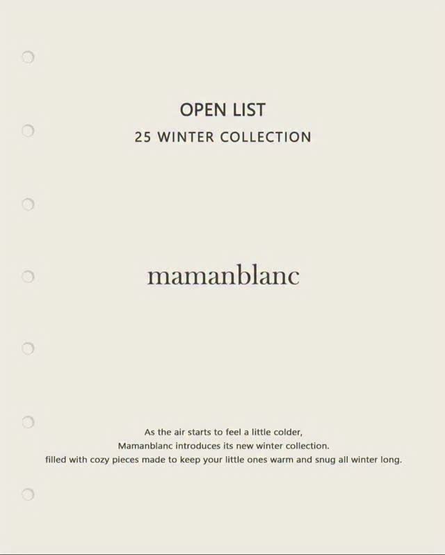 mamanblanc_official 게시물 이미지: 25FW Drop2 Open List
■ Outer
- Frill Pocket...