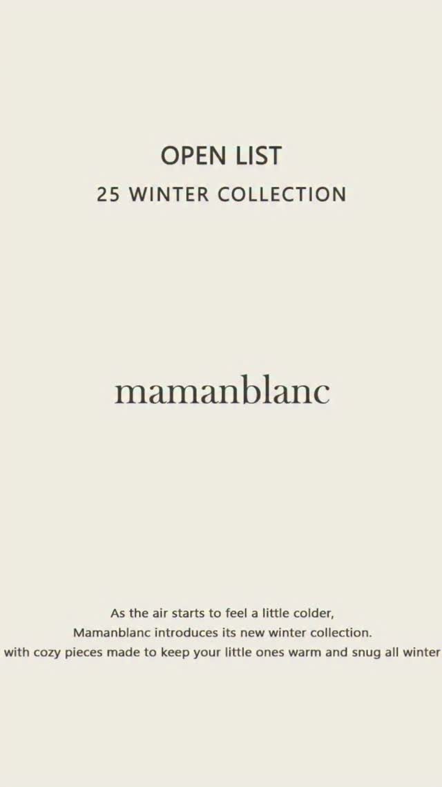 mamanblanc_official 게시물 이미지: 25FW Duck Down Padding preview 오픈 되었어요. 
천천히...