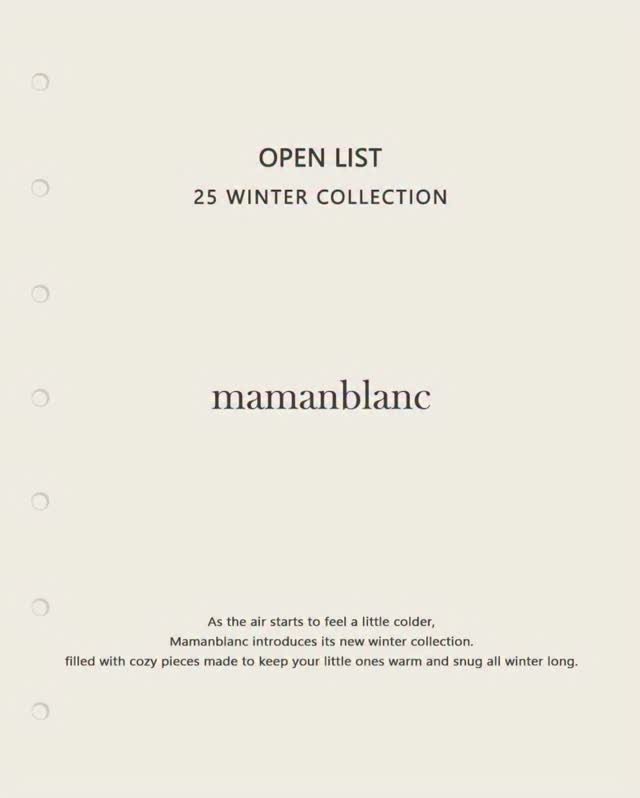 mamanblanc_official 게시물 이미지: 25FW Drop3 Open List

▪️Outer 
- Dumble Hoodie...