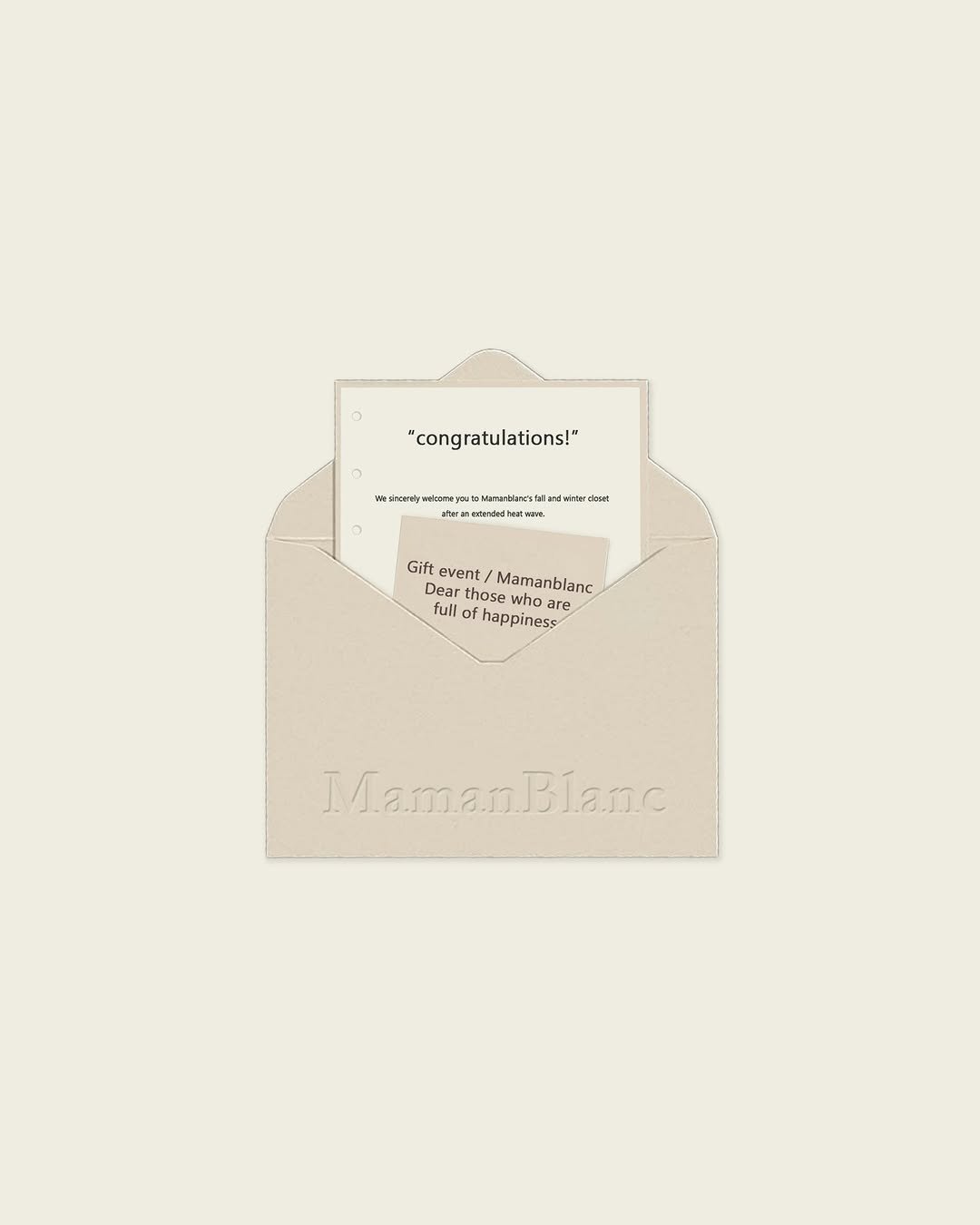 Photo by 마망블랑 mamanblanc on December 09, 2025. May be an image of card and text.