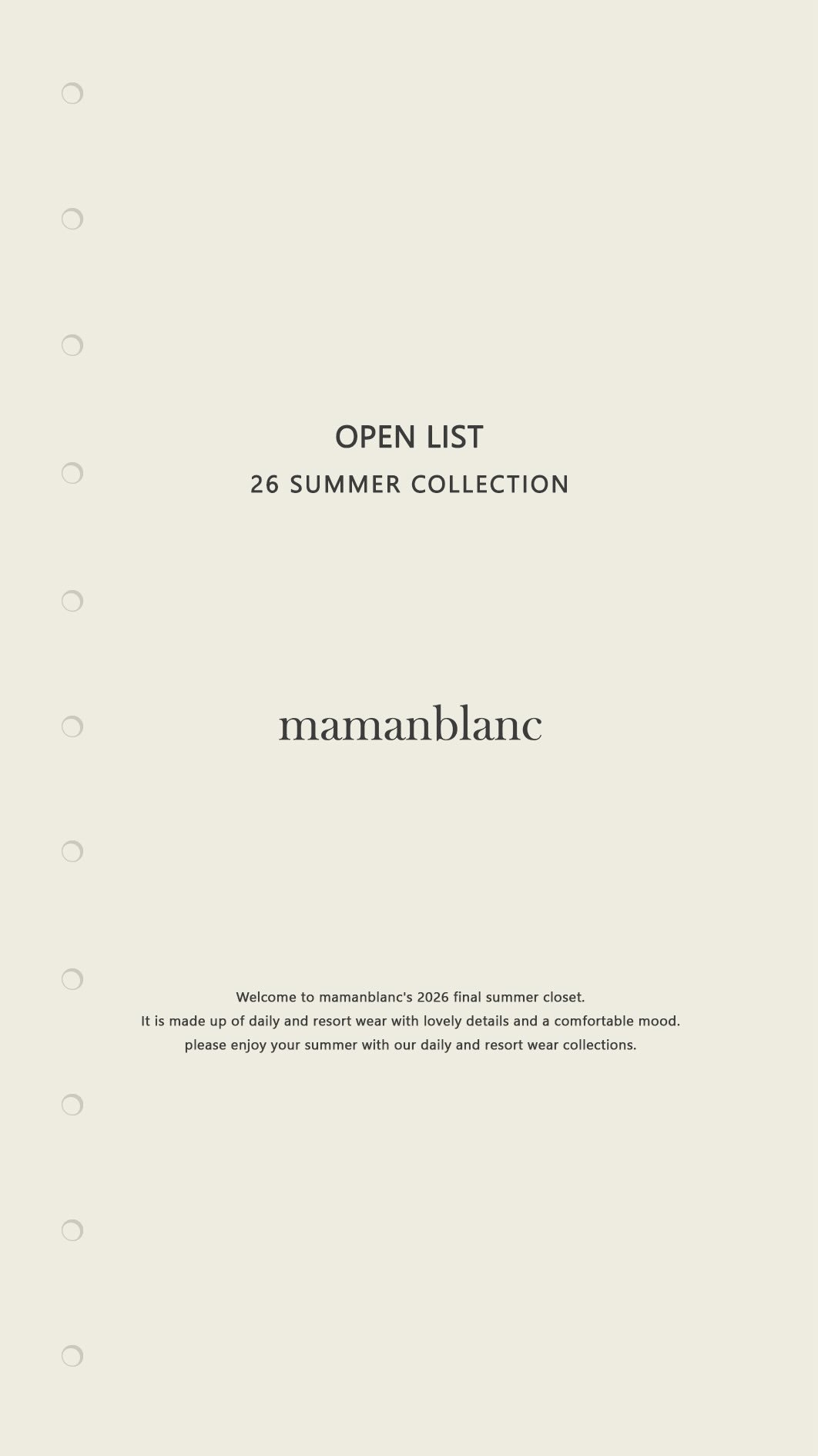 mamanblanc_official 게시물 이미지: 26SS Drop5_summer3 미리보기 오픈 되었어요🤍