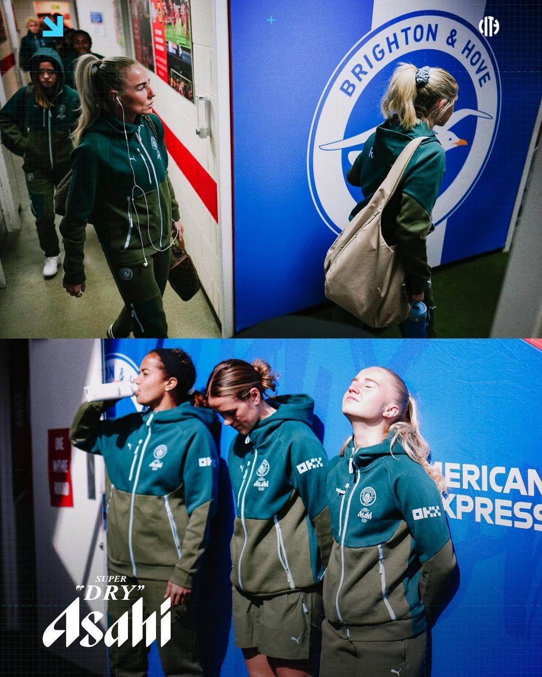 Photo by Manchester City Women in Broadfield Stadium with @mancity. May be an image of ‎soccer and ‎text that says '‎لا BRIGHTON B IO & HOVE (T بخاده ום B KTM DKY 랑의 ERICAN 마섯 KPRES sU SUPER PER Asahi "DRY"‎'‎‎.