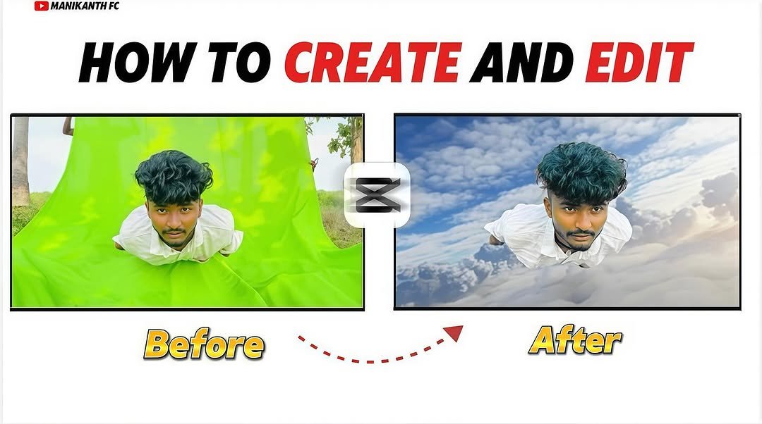 Photo by MANIKANTH  FC on October 21, 2025. May be a graphic of screen, poster, magazine and text that says 'MANIKANTH FC MANIK το CREATE AND EDIT Z X Before After'.