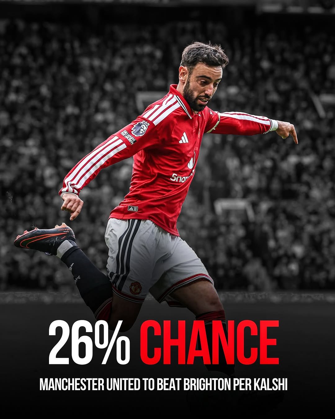 manunitedzone 게시물 이미지: 🚨 Manchester United have a 26% chance of...