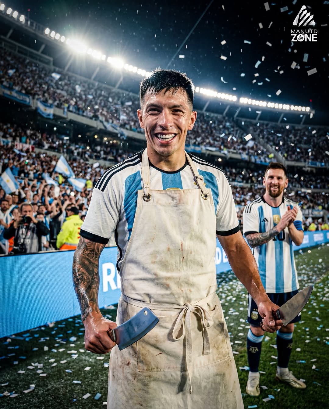 manunitedzone 게시물 이미지: 🚨 Lisandro Martínez with an 𝐀𝐒𝐒𝐈𝐒𝐓 and his...