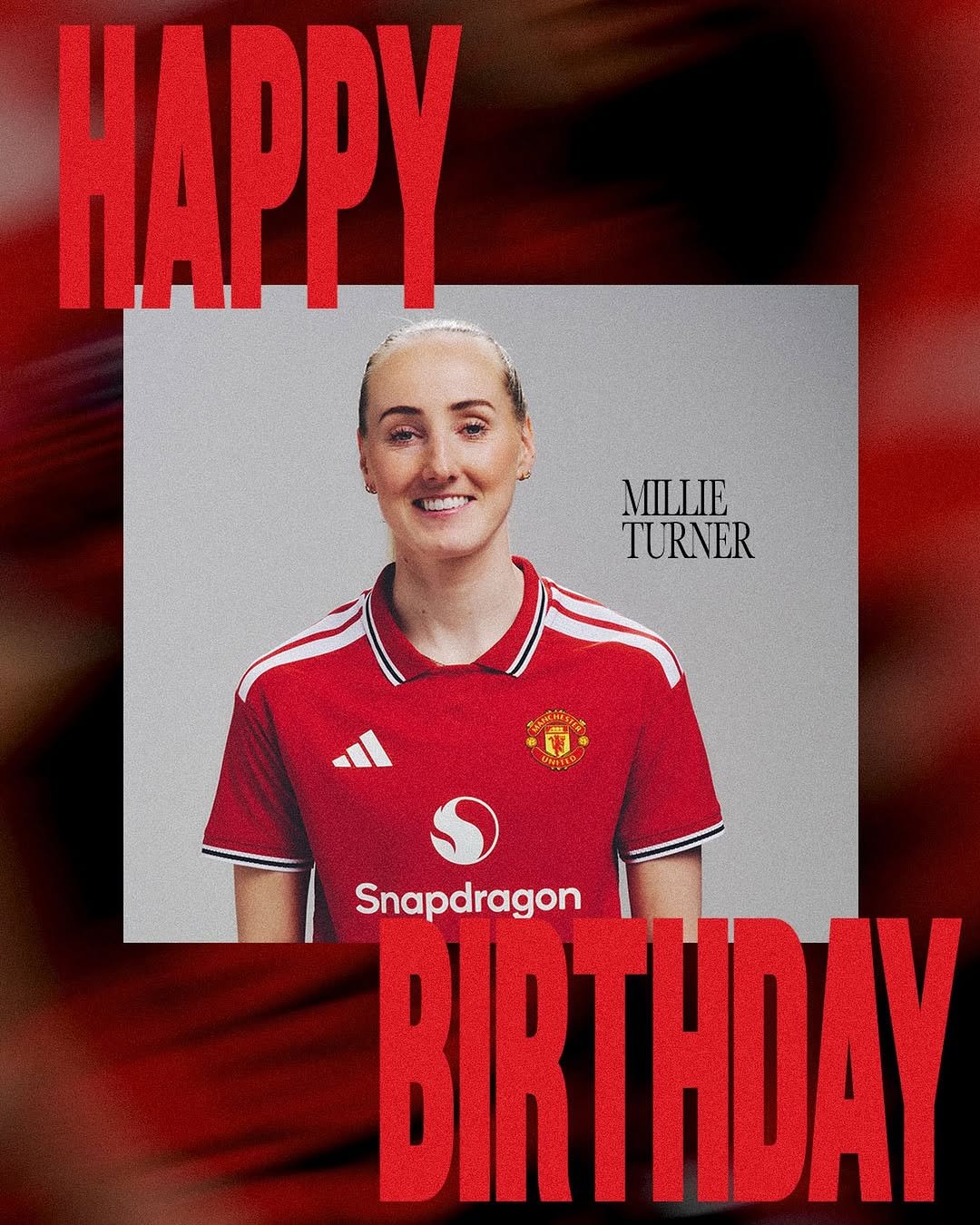 manutdwomen 게시물 이미지: Wishing @MillTurner_ a very special 3️⃣0️⃣th...