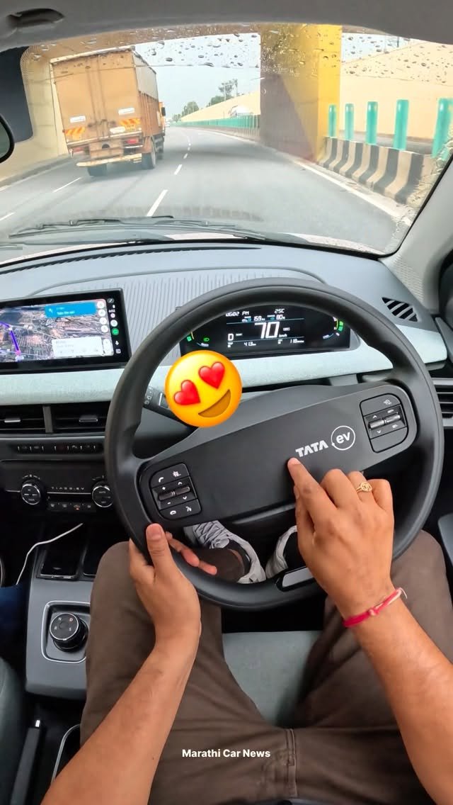 marathi_car_news 게시물 이미지: Tata Tiago EV ची Range Test! 😱 खरंच 200 KM चालते का?