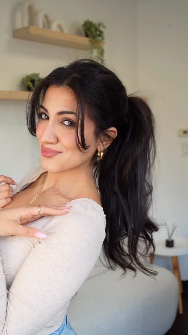 mariaaiellohair 게시물 이미지: Favorite Voluminous Ponytail Hack💖✨

#hair...