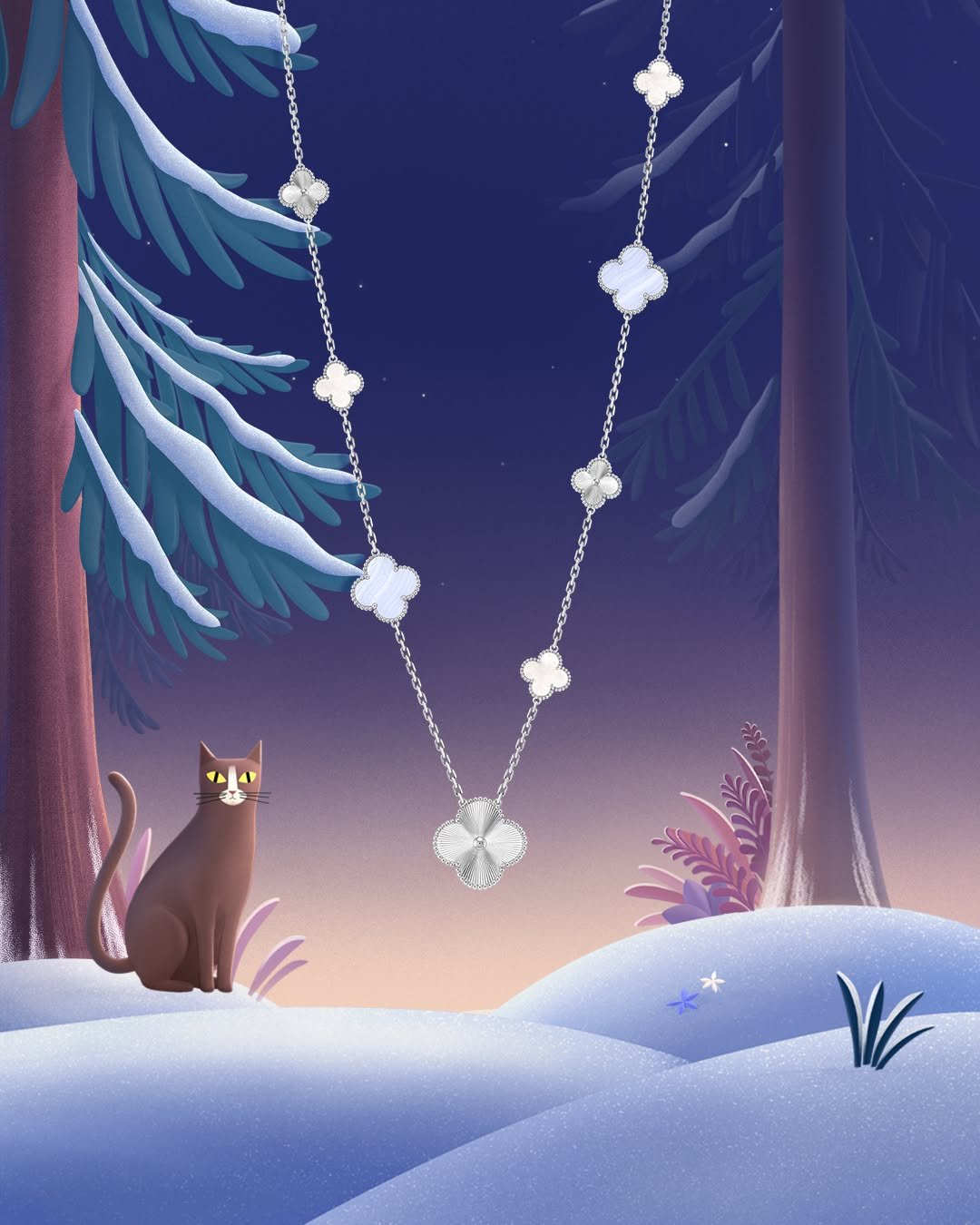 Photo by marie claire korea 마리끌레르 on December 01, 2025. May be a doodle of pine marten, fox and text.