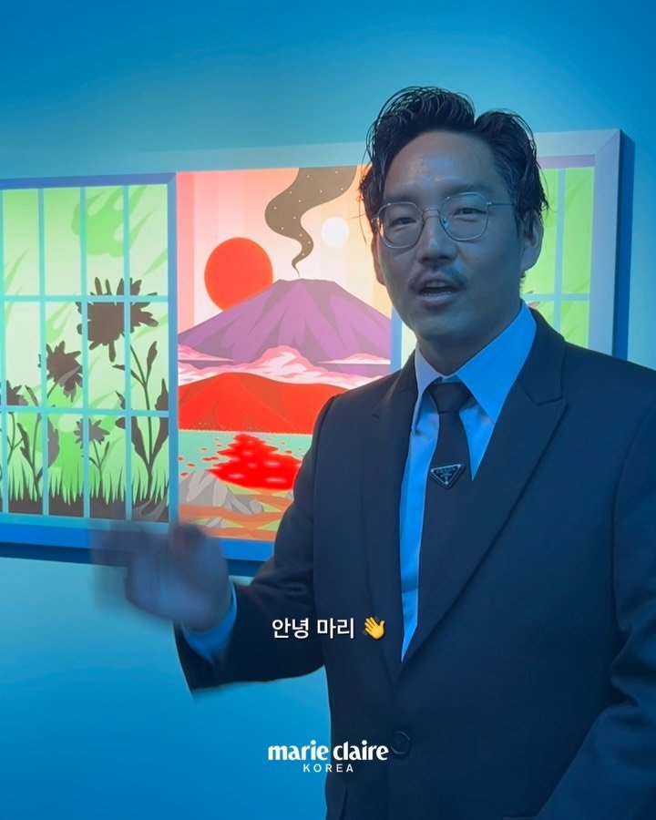 marieclairekorea 게시물 이미지: 오늘부터 아셀아트컴퍼니에서 열리는 첫 개인전 <Held by Blue>로 한국을...