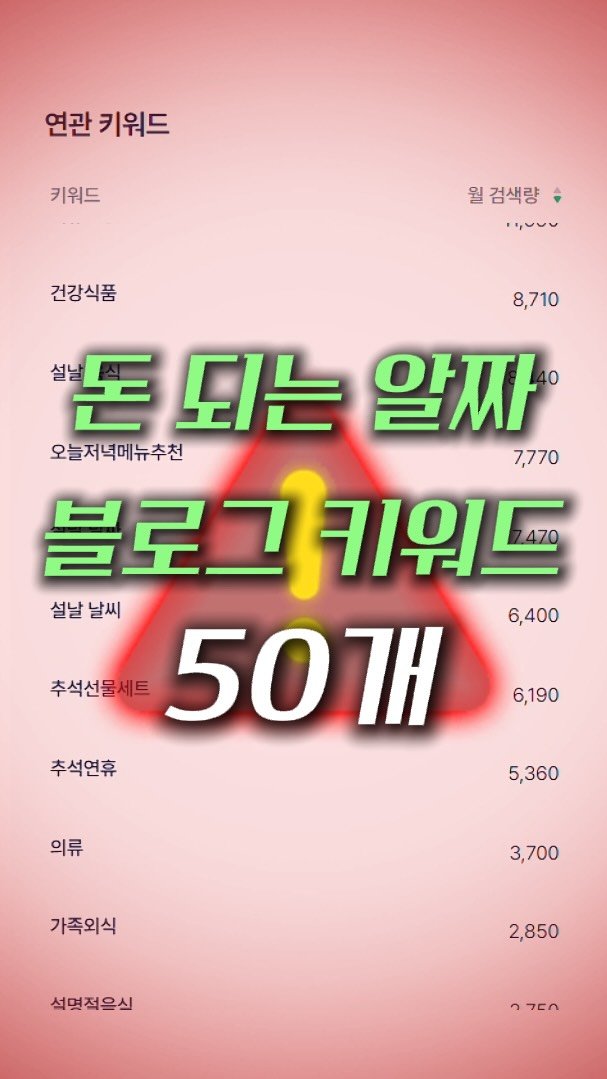 marketer_c_ 게시물 이미지: 💬 댓글에 ‘키워드’ 남기면 돈 되는 알짜 블로그 키워드 50개 보내드릴게요...